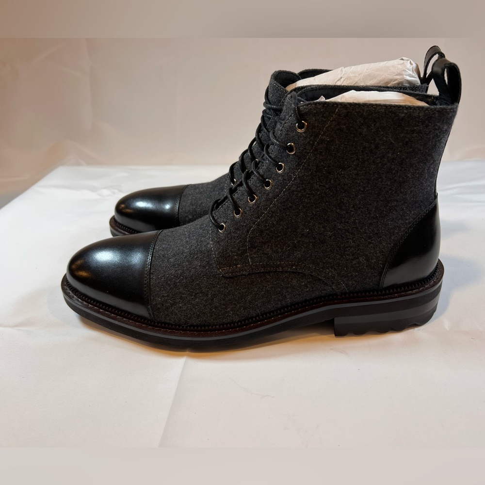 New VINTAGE FOUNDRY Remington Cap Toe Mid Mens Boots Size 12